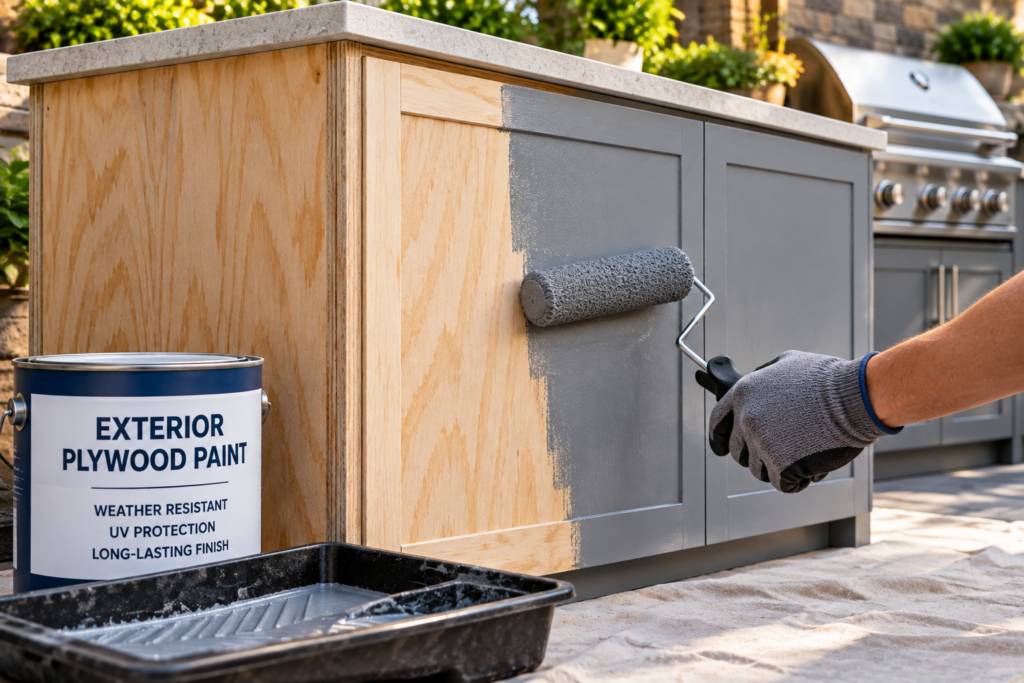 Best plywood for outdoor cabinets being painted with exterior acrylic paint